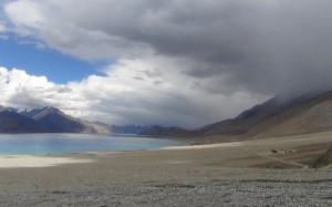 The rains approaching from right side at Spanmik