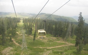 View from our Cable Car