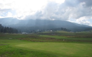 Scenic view of Gulmarg Golf Course during our walk from Gandola to taxi stand